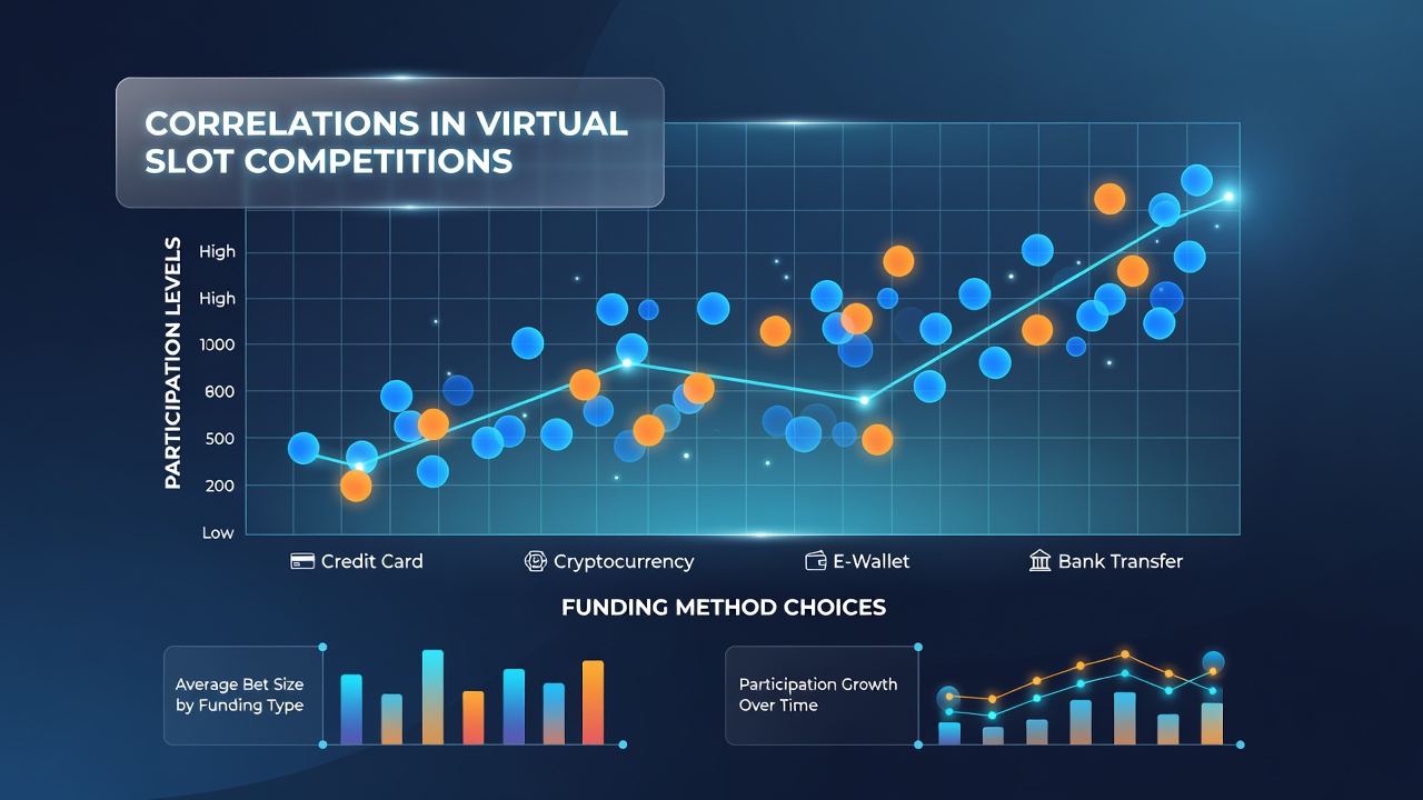 Analytics dashboard showing participation metrics segmented by payment method on mobile slot platforms