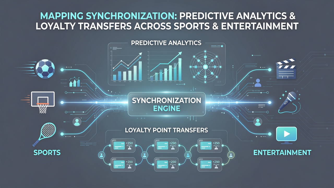 Data flow diagram illustrating predictive analytics engine connected to loyalty point ledgers in sports and casino app sections