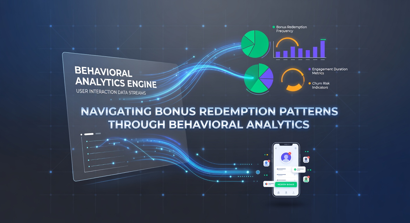 Analytics dashboard showing bonus redemption trends on a mobile wagering app interface